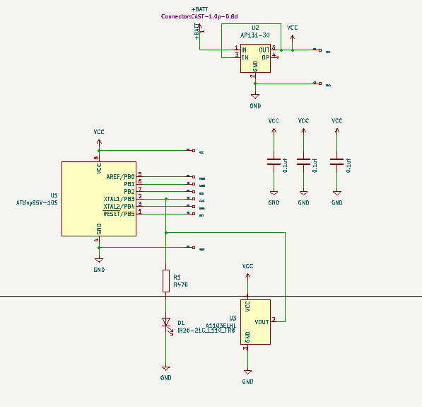 ATTINY telemetry schematic